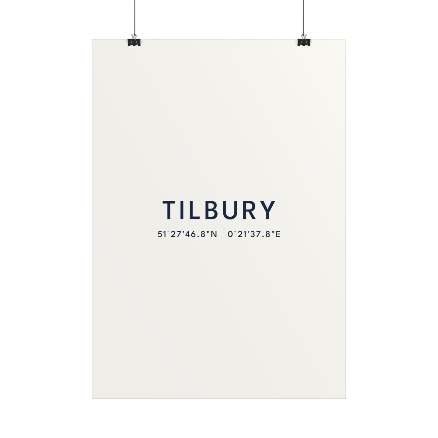 Tilbury — Coordinates Print (White)
