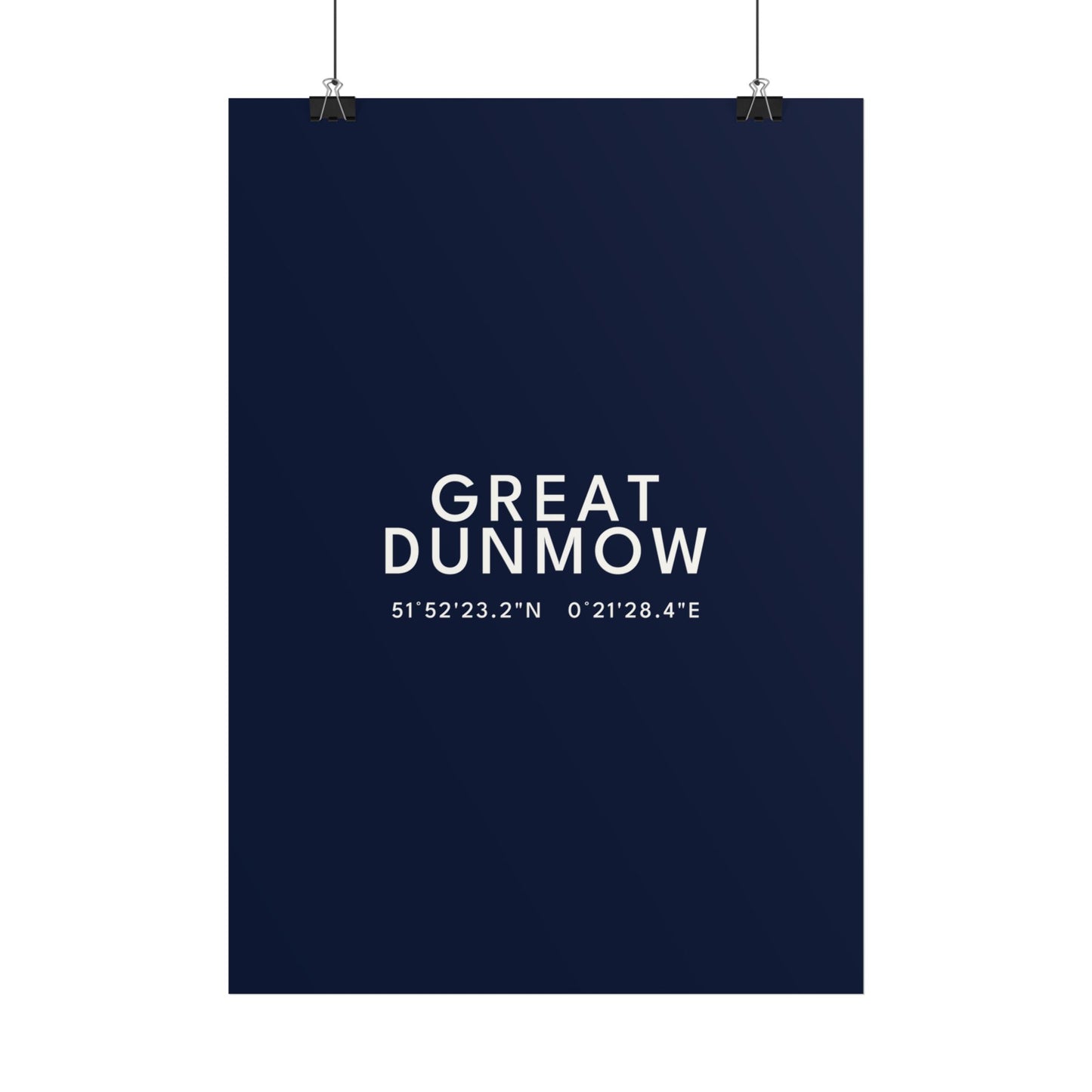 GREAT DUNMOW — Coordinates Print
