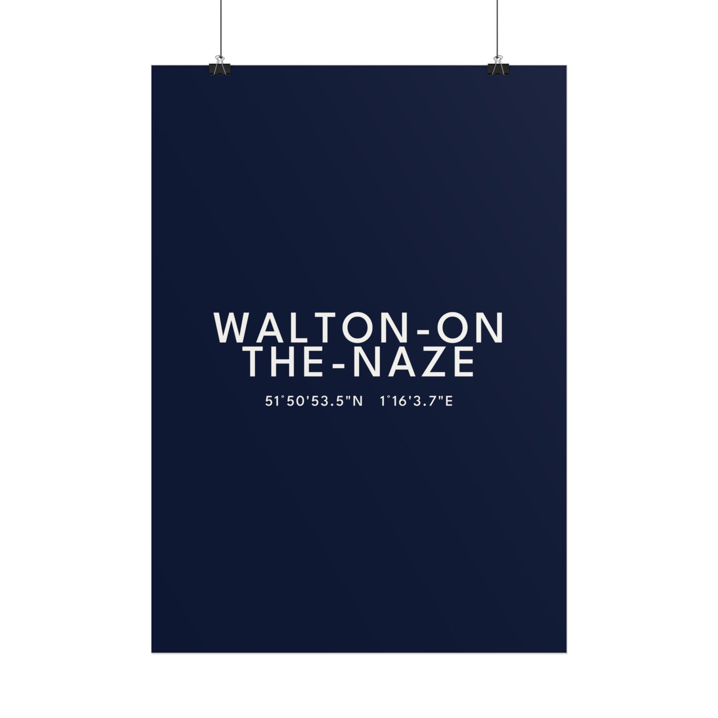 WALTON-ON-THE-NAZE — Coordinates Print