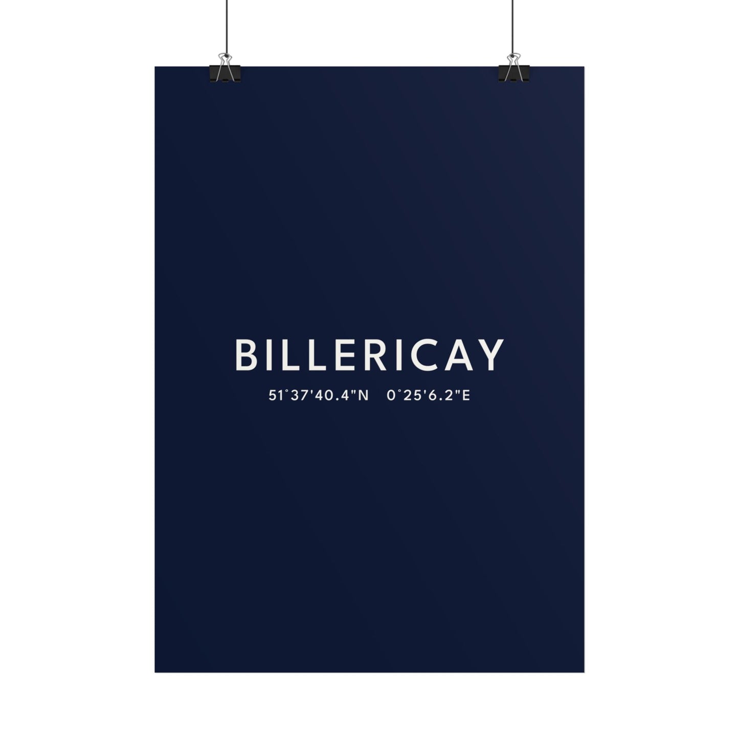 Billericay — Coordinates Print