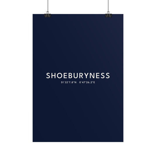 Shoeburyness — Coordinates Print