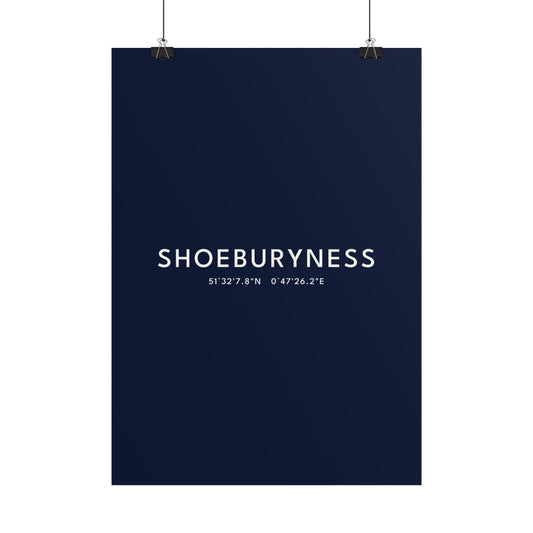 Shoeburyness — Coordinates Print