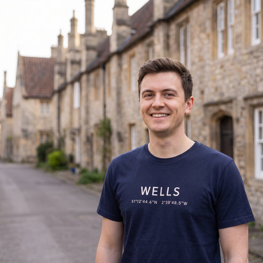Wells — Coordinates Navy Tee