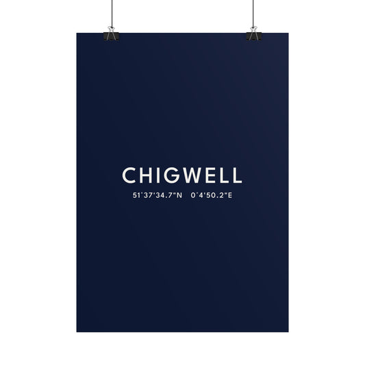 Chigwell — Coordinates Print