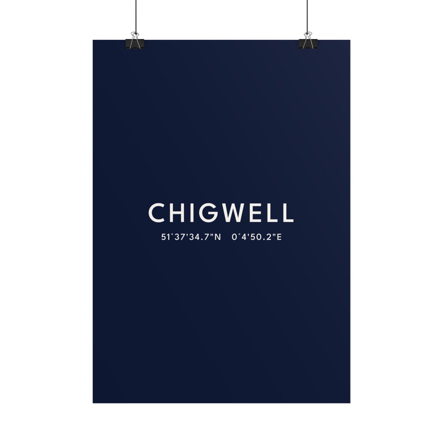 Chigwell — Coordinates Print