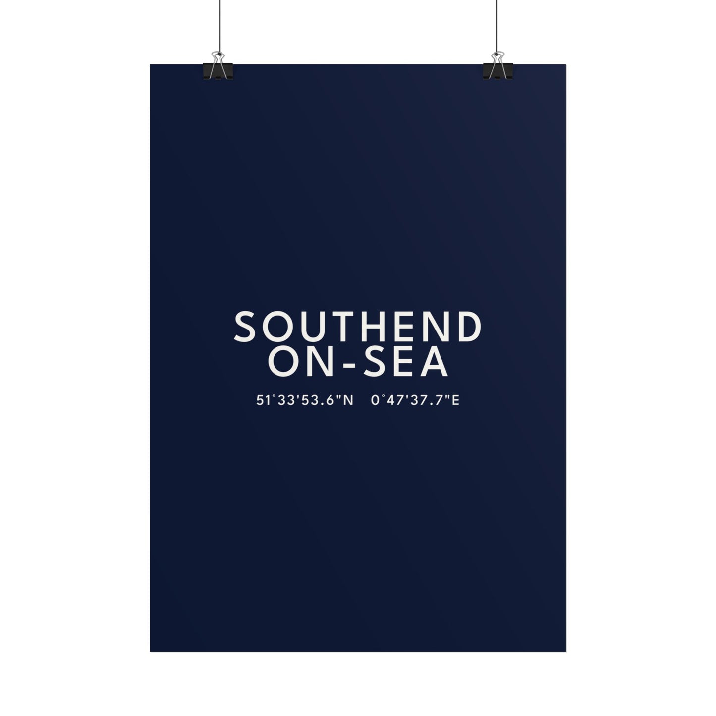 SOUTHEND-ON-SEA — Coordinates Print