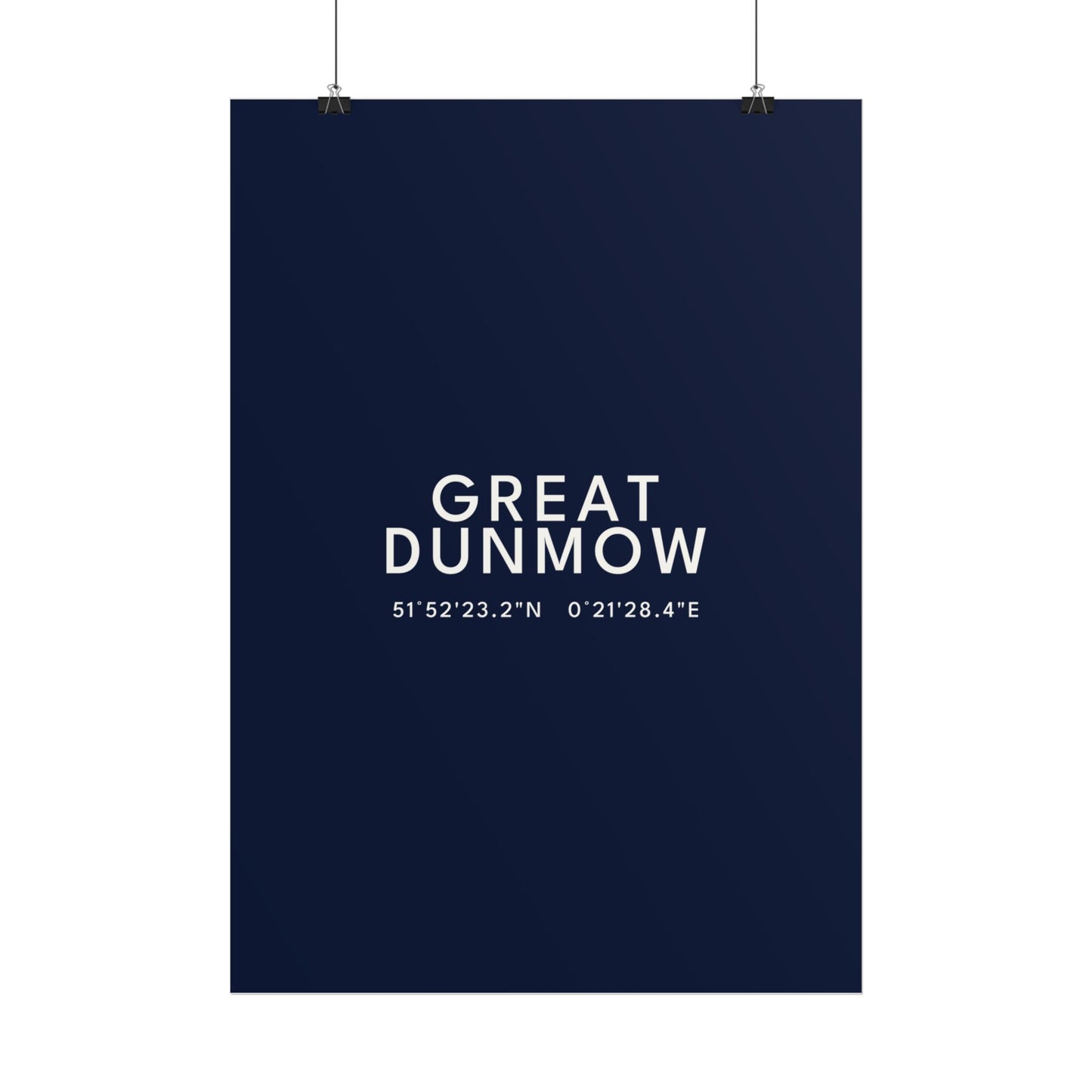 GREAT DUNMOW — Coordinates Print