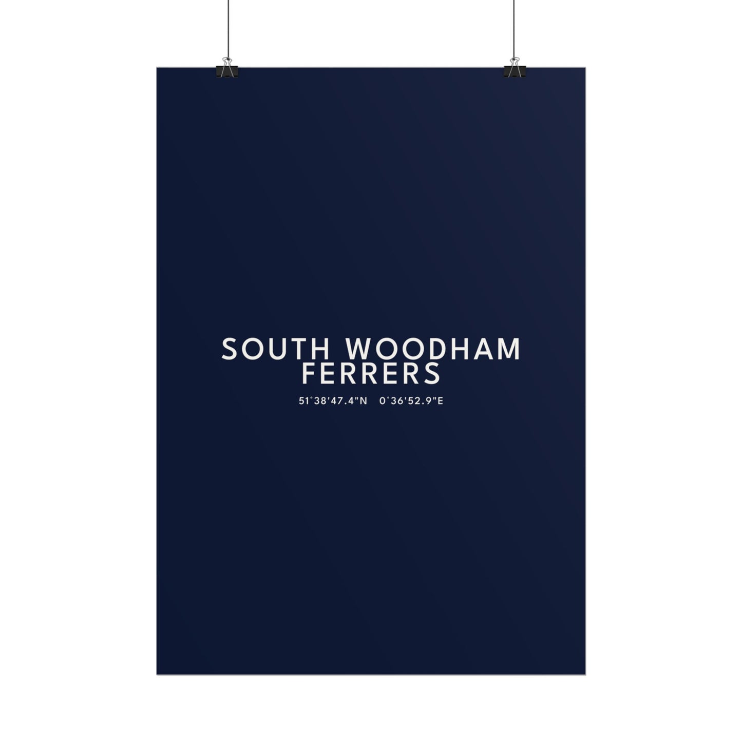 SOUTH WOODHAM FERRERS — Coordinates Print