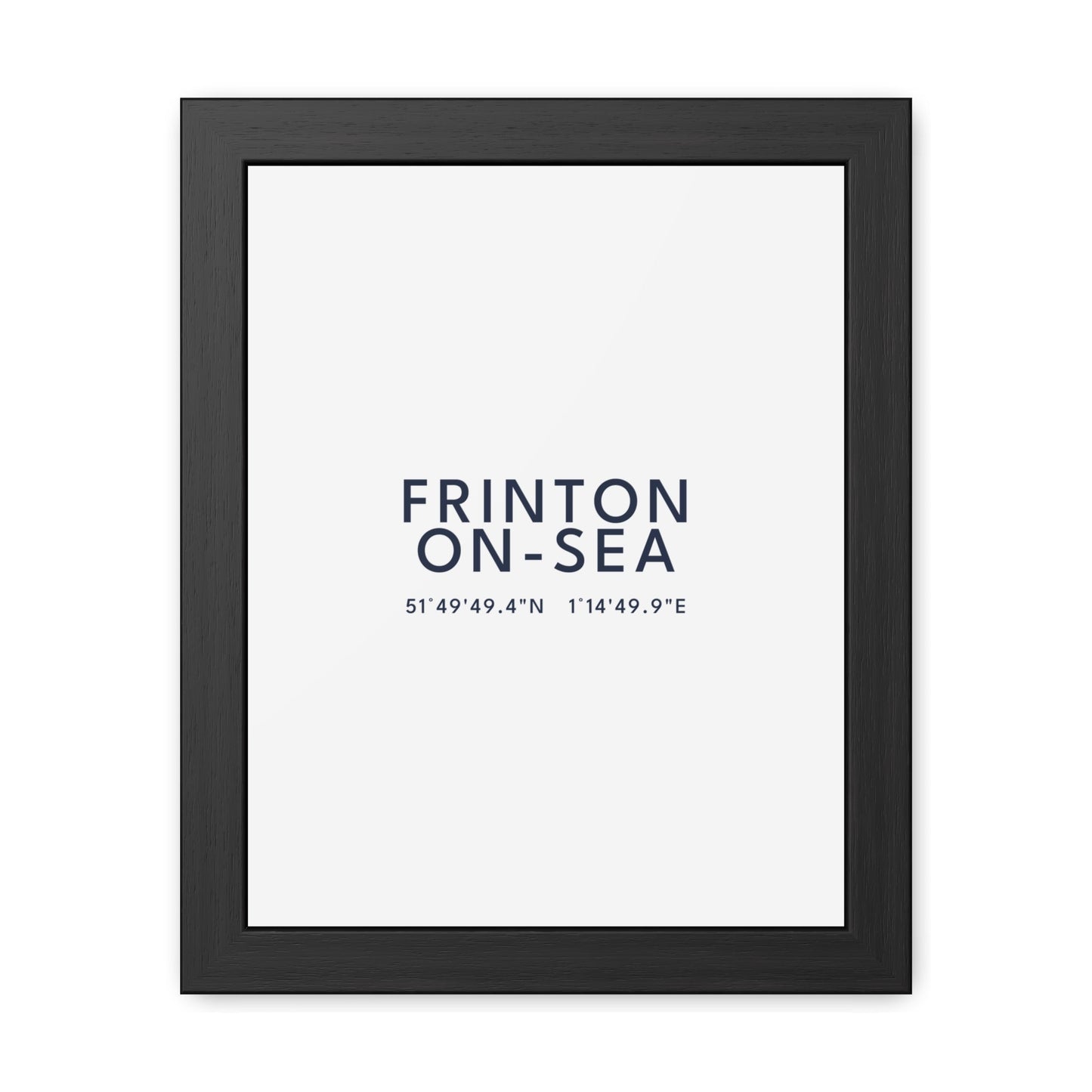 Frinton-on-Sea — Framed Coordinates Print