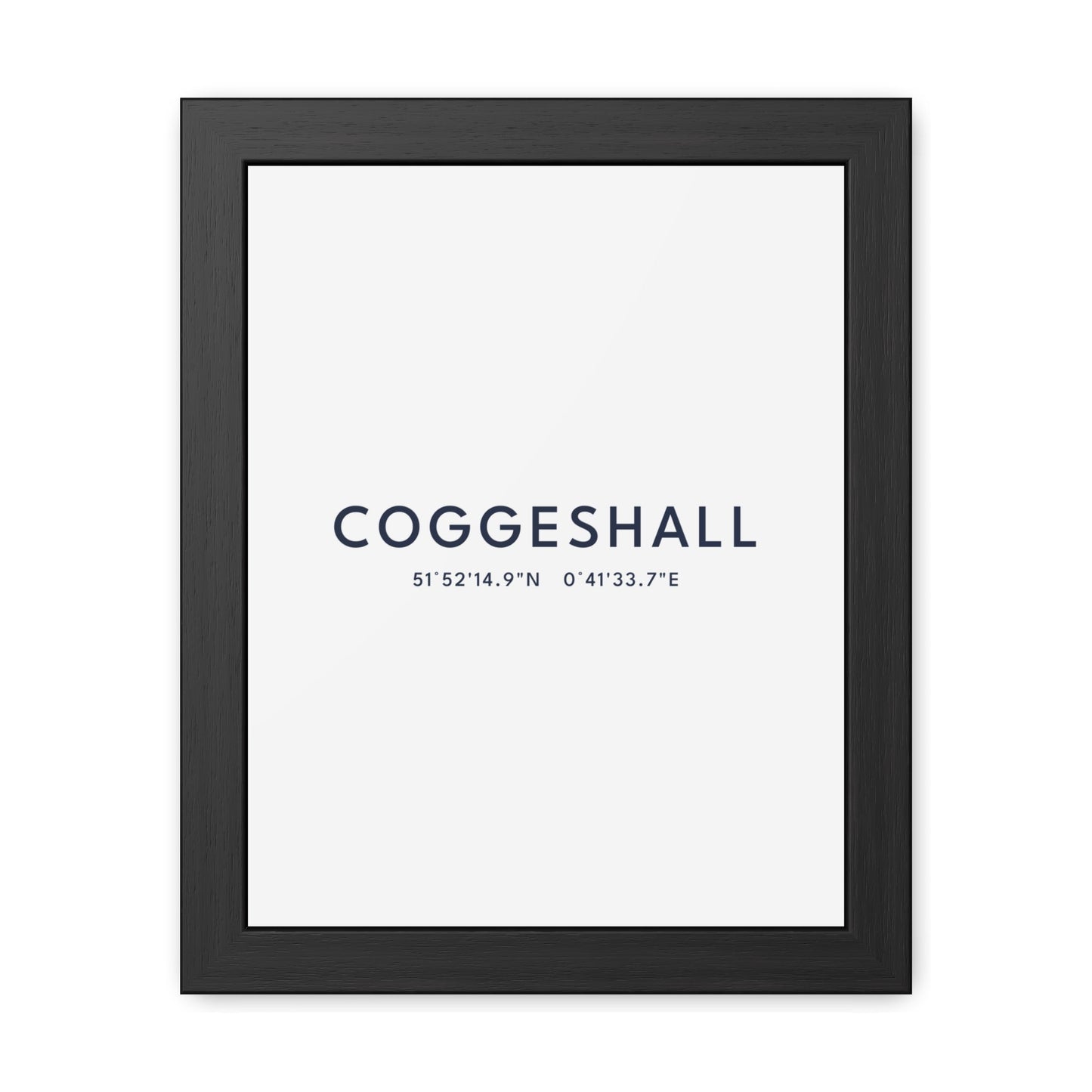Coggeshall — Framed Coordinates Print