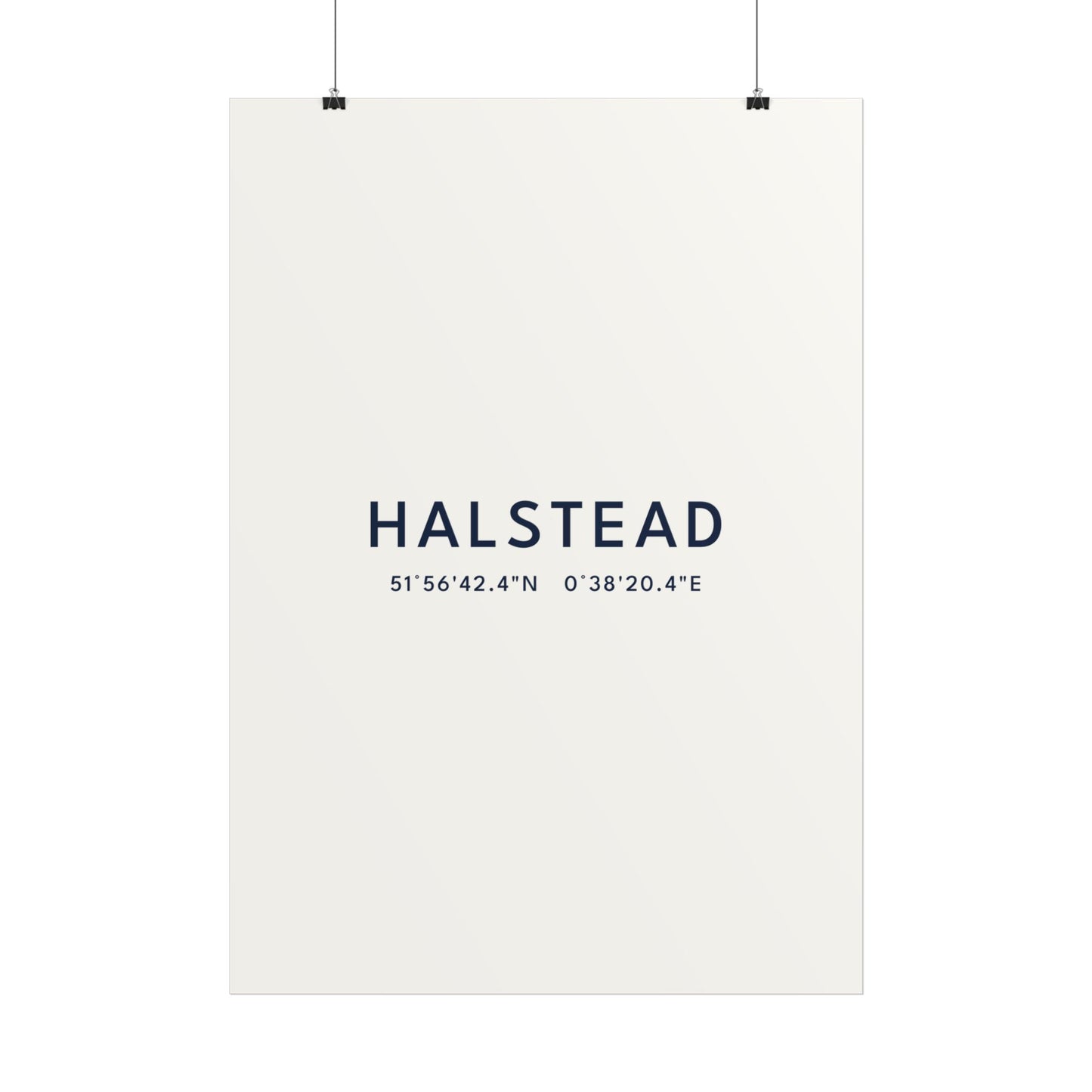 Halstead — Coordinates Print (White)