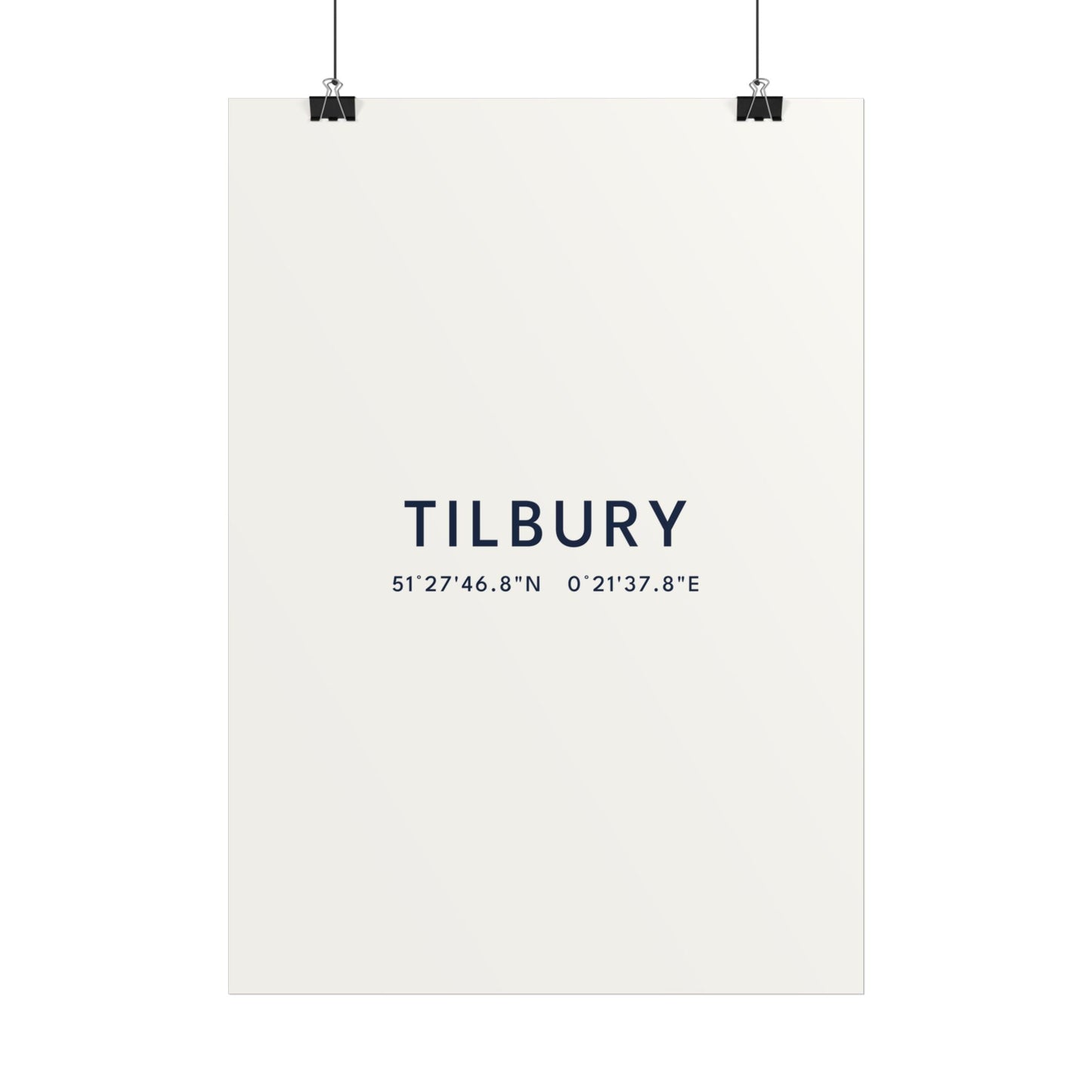 Tilbury — Coordinates Print (White)