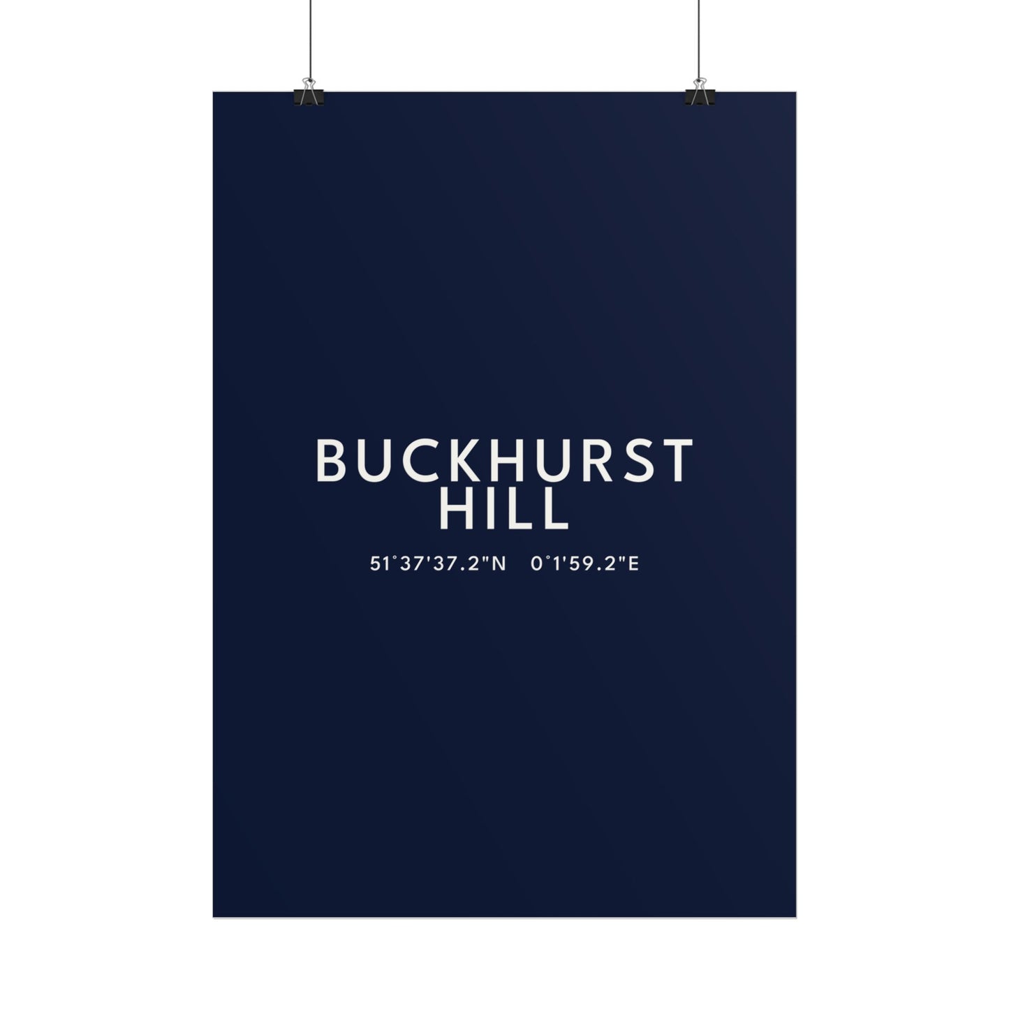 BUCKHURST HILL — Coordinates Print