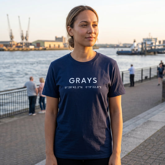 Grays — Coordinates Navy Tee