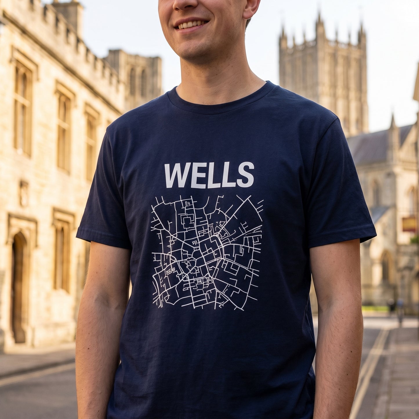 Wells — Navy Tee