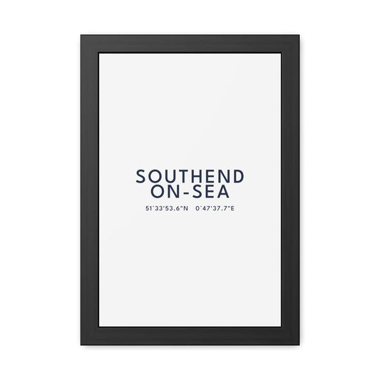 Southend-on-Sea — Framed Coordinates Print