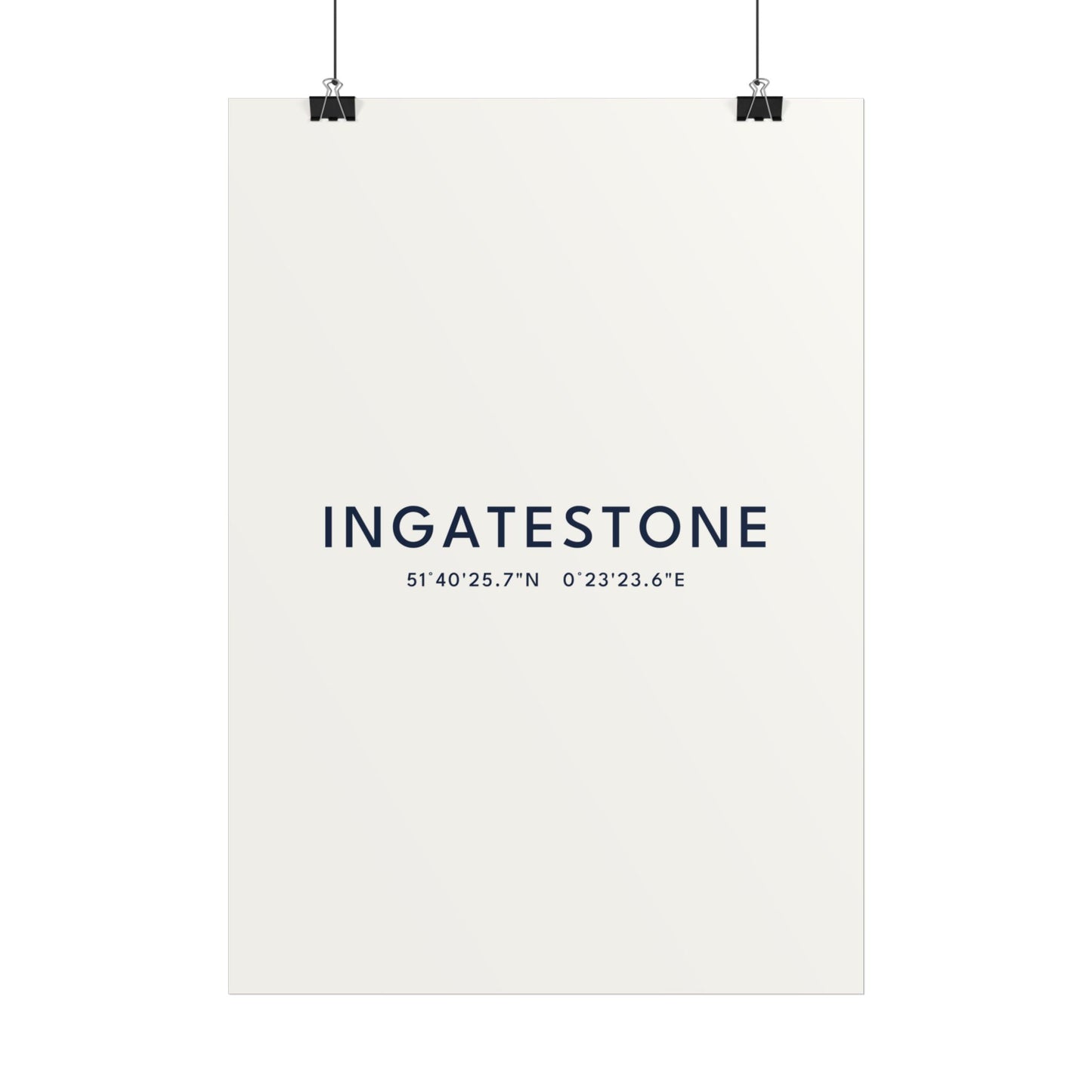 Ingatestone — Coordinates Print (White)