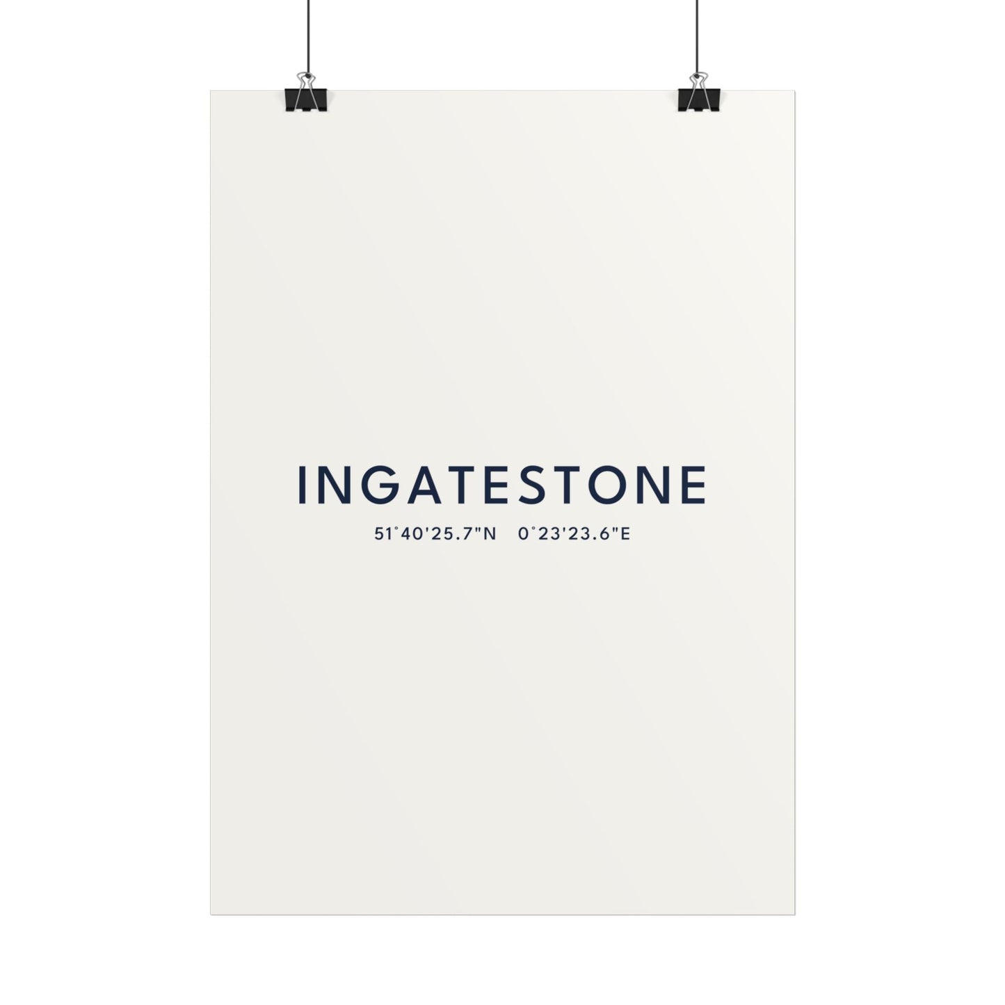 Ingatestone — Coordinates Print (White)