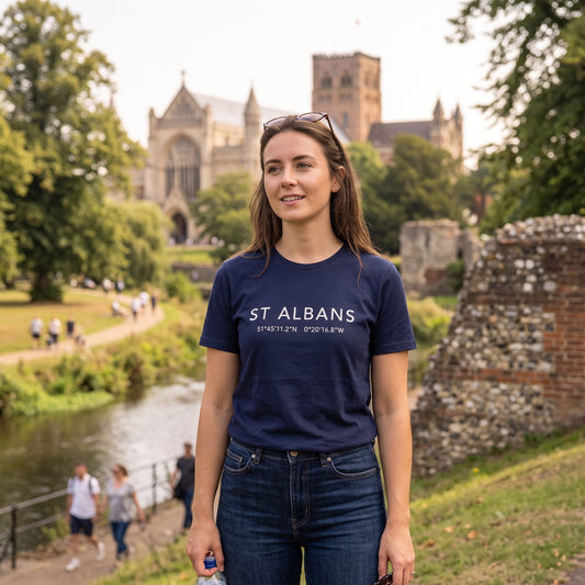 St Albans — Coordinates Navy Tee