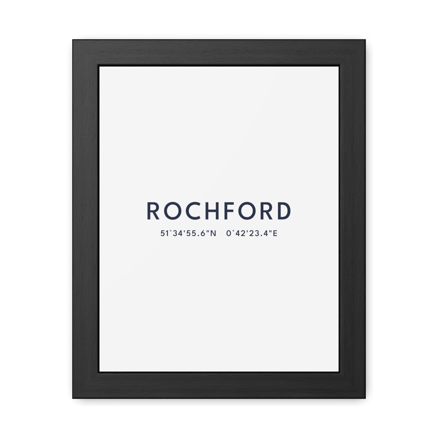 Rochford — Framed Coordinates Print