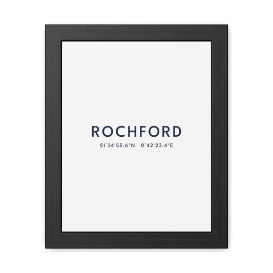 Rochford — Framed Coordinates Print