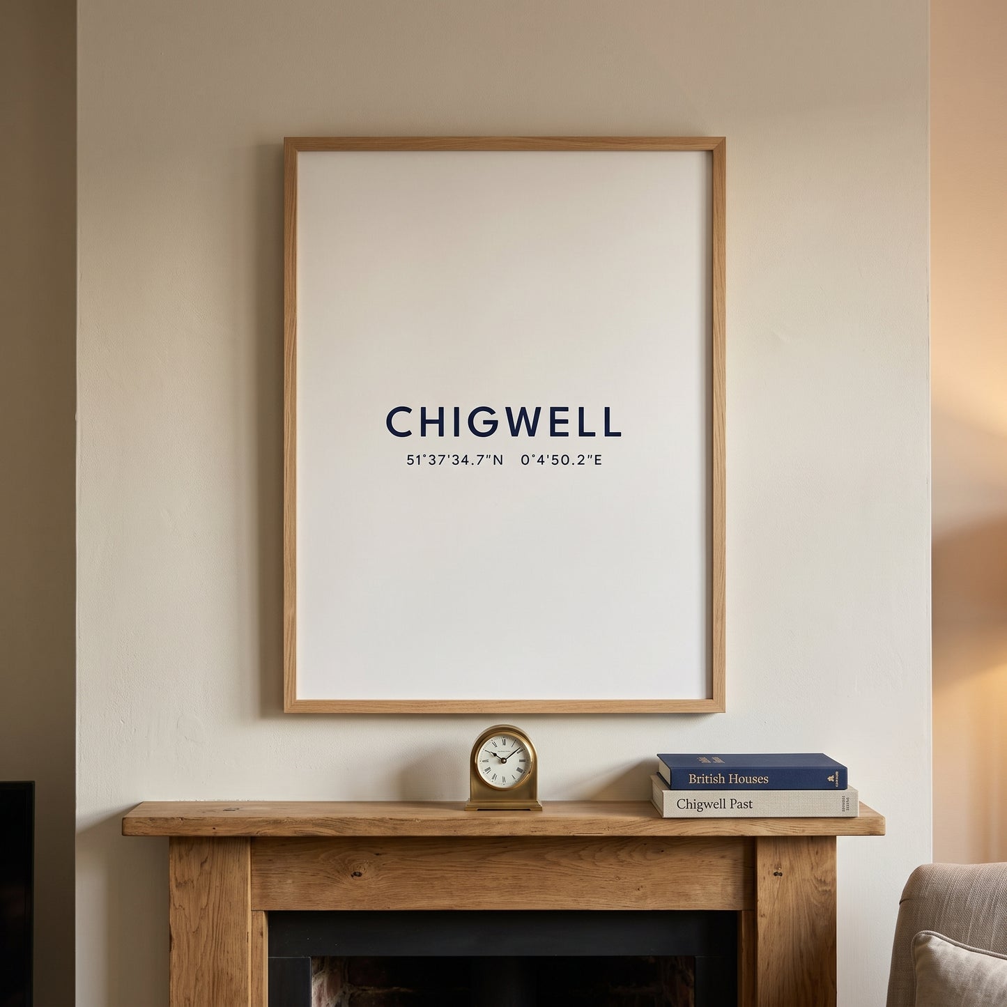 Chigwell — Coordinates Print (White)