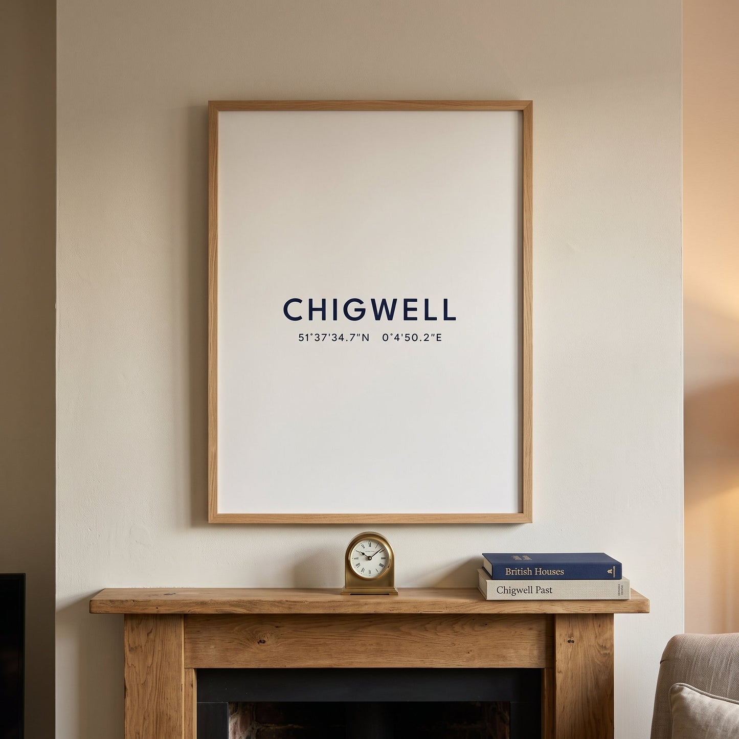 Chigwell — Coordinates Print (White)