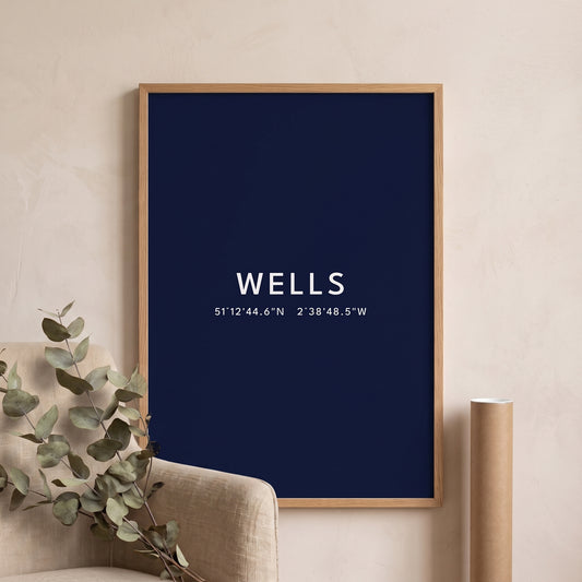 Wells — Coordinates Print