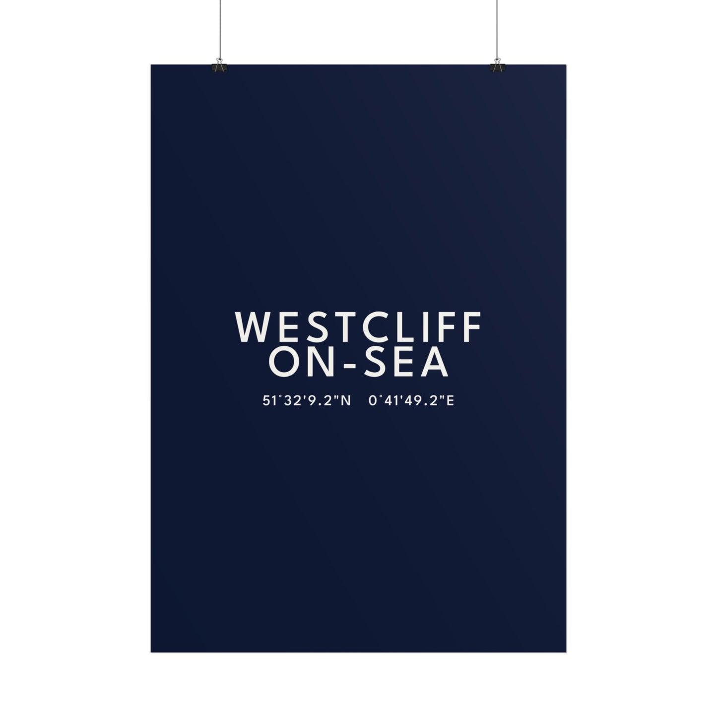 WESTCLIFF-ON-SEA — Coordinates Print