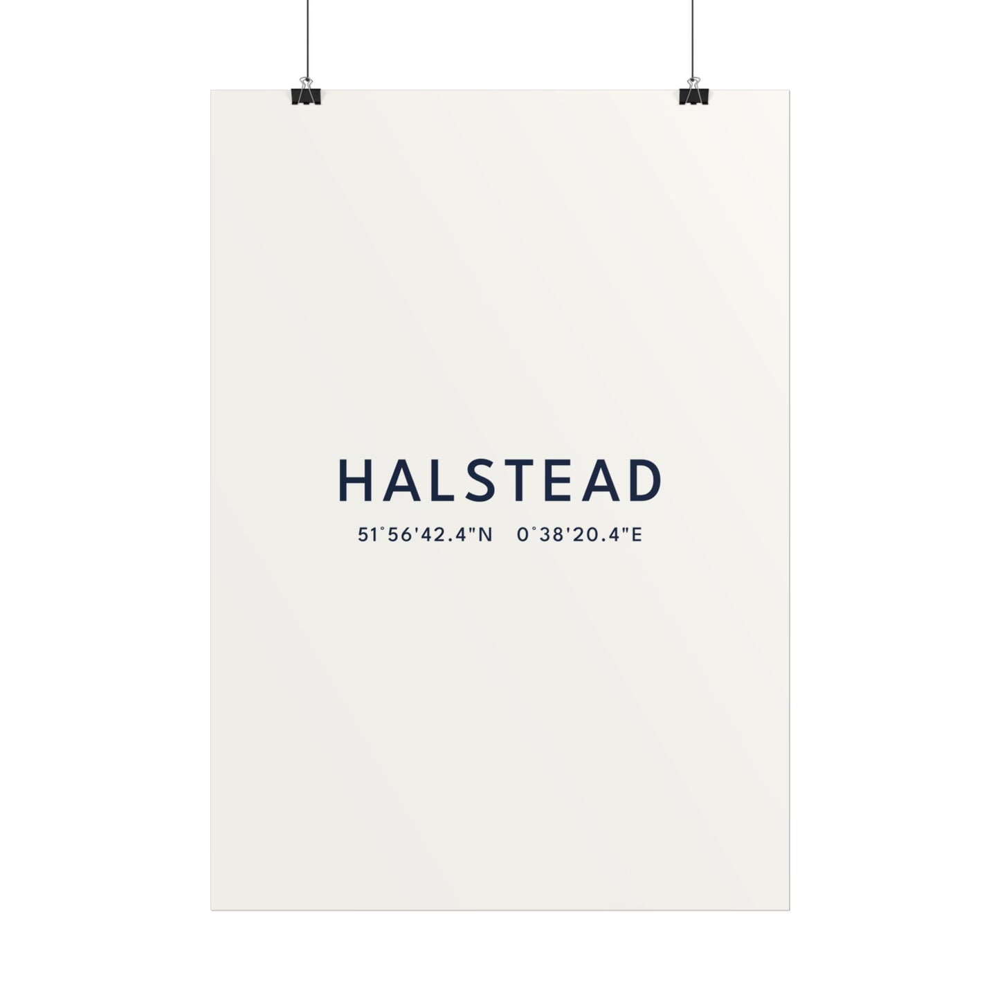 Halstead — Coordinates Print (White)