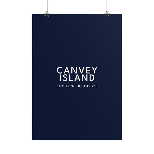 Canvey Island — Coordinates Print