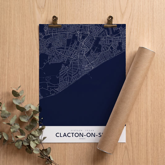 Clacton-on-Sea — Map Print