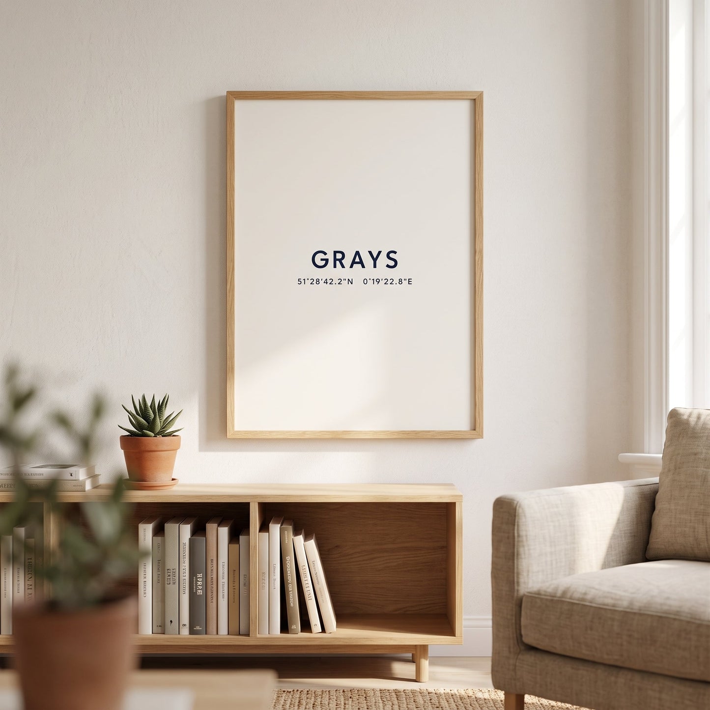 Grays — Coordinates Print (White)