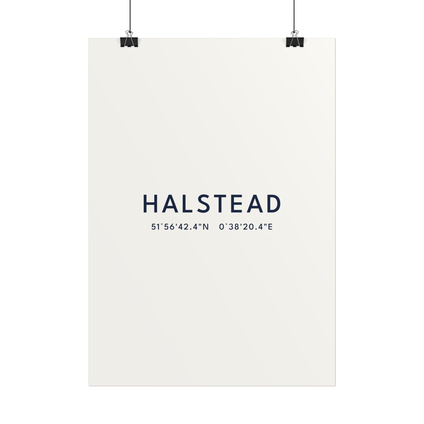 Halstead — Coordinates Print (White)