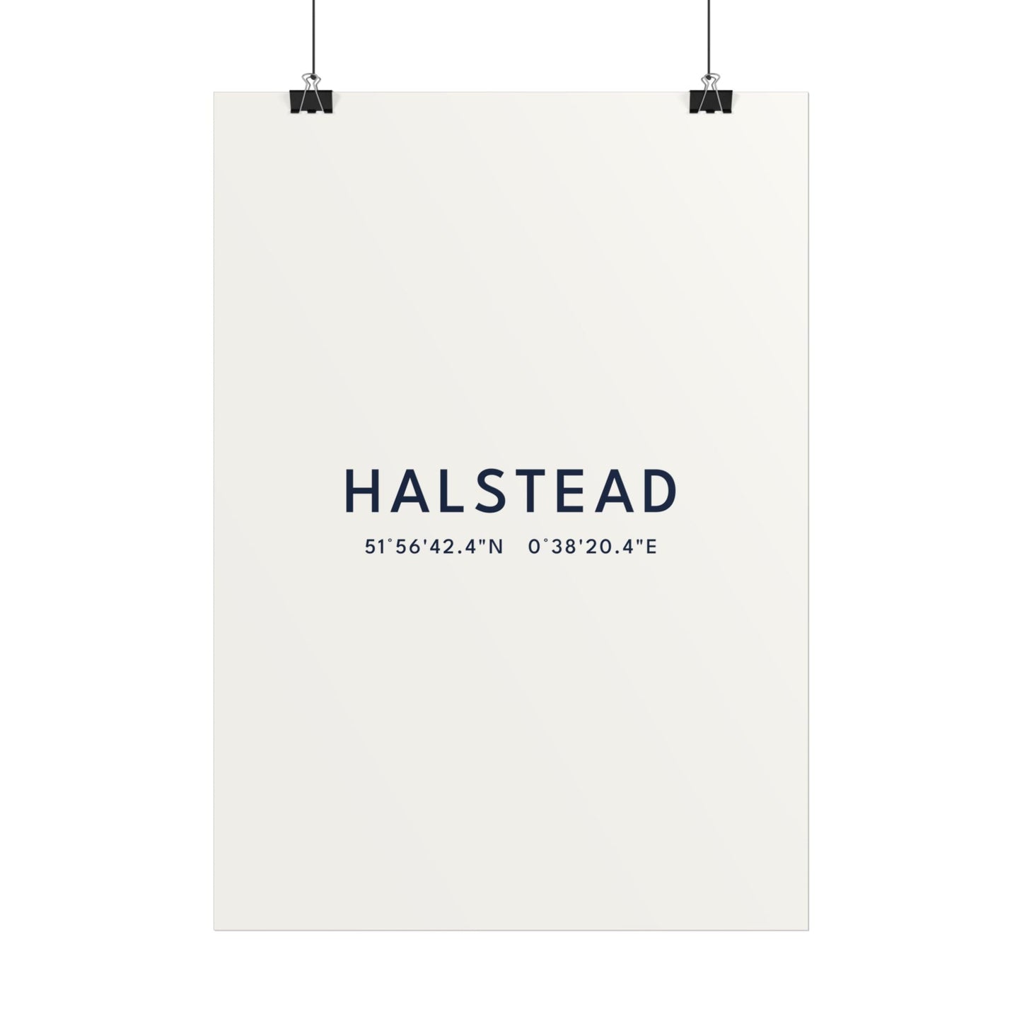 Halstead — Coordinates Print (White)