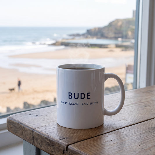 Bude — Coordinates Ceramic Mug
