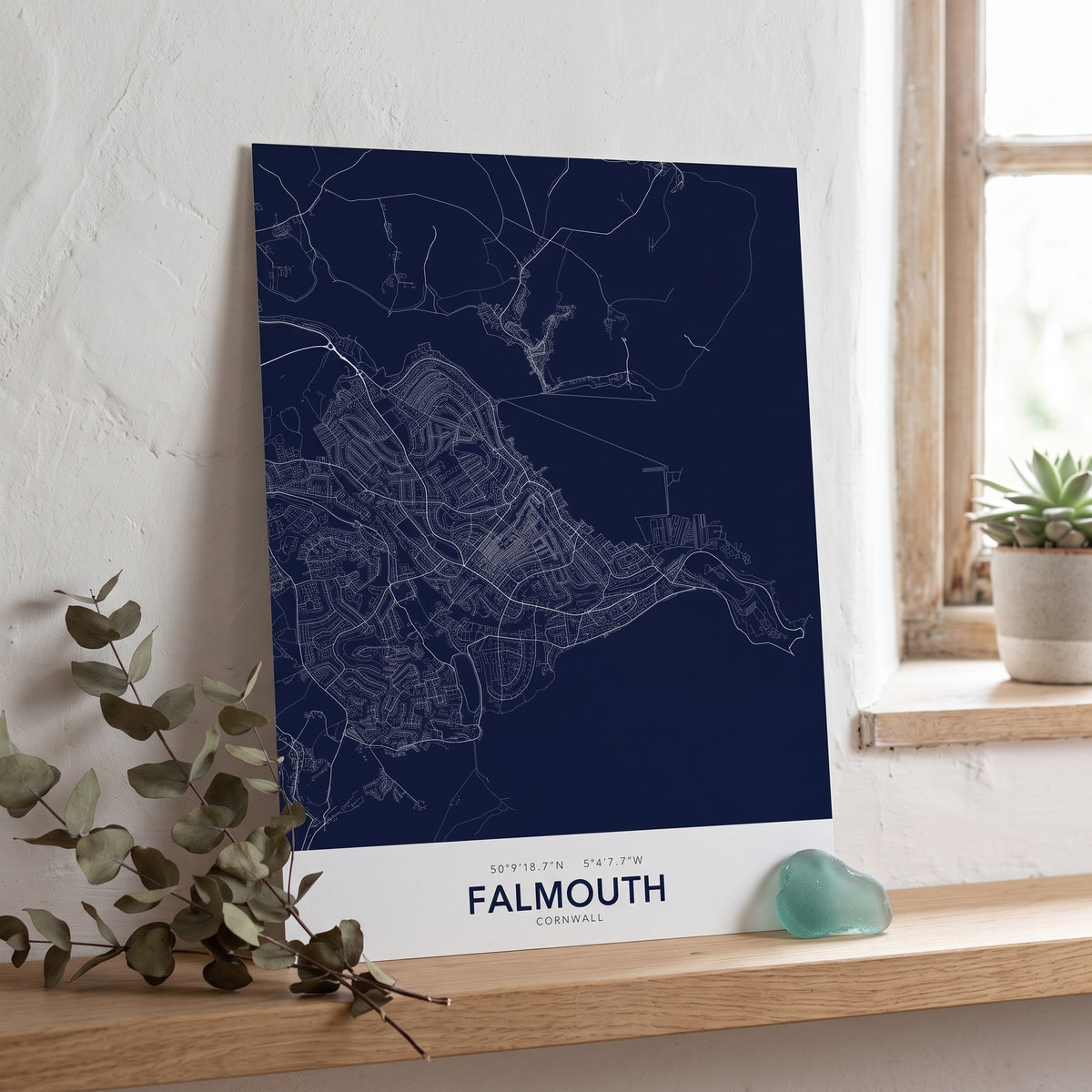 Your Town Merch — Falmouth Map Print lifestyle