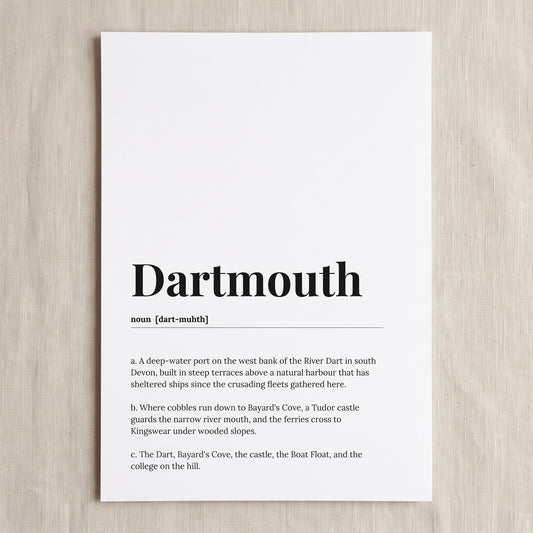Dartmouth — Dictionary Print