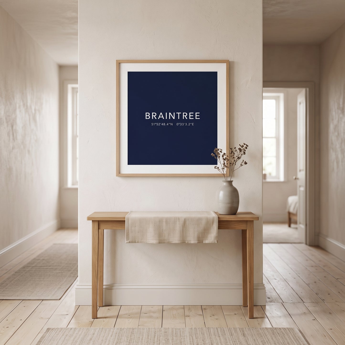 Your Town Merch — Braintree — Coordinates Print