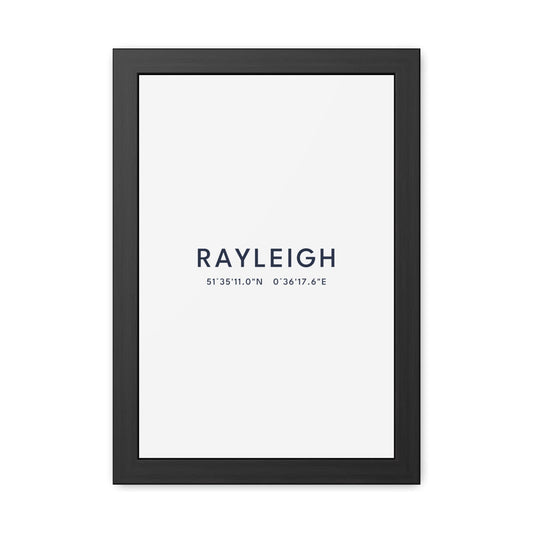 Rayleigh — Framed Coordinates Print