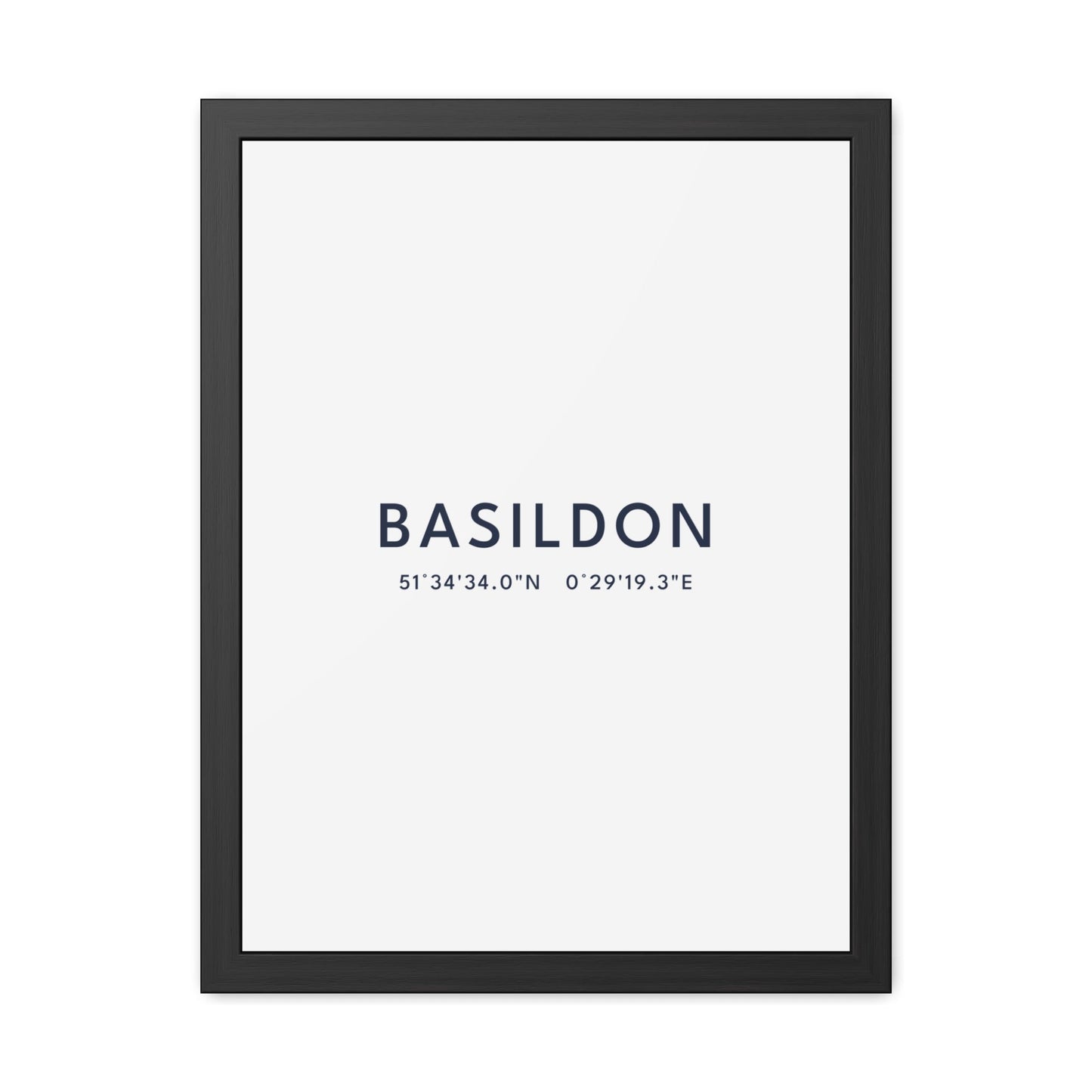 Basildon — Framed Coordinates Print