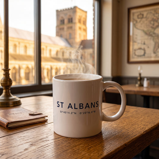 St Albans — Coordinates Ceramic Mug