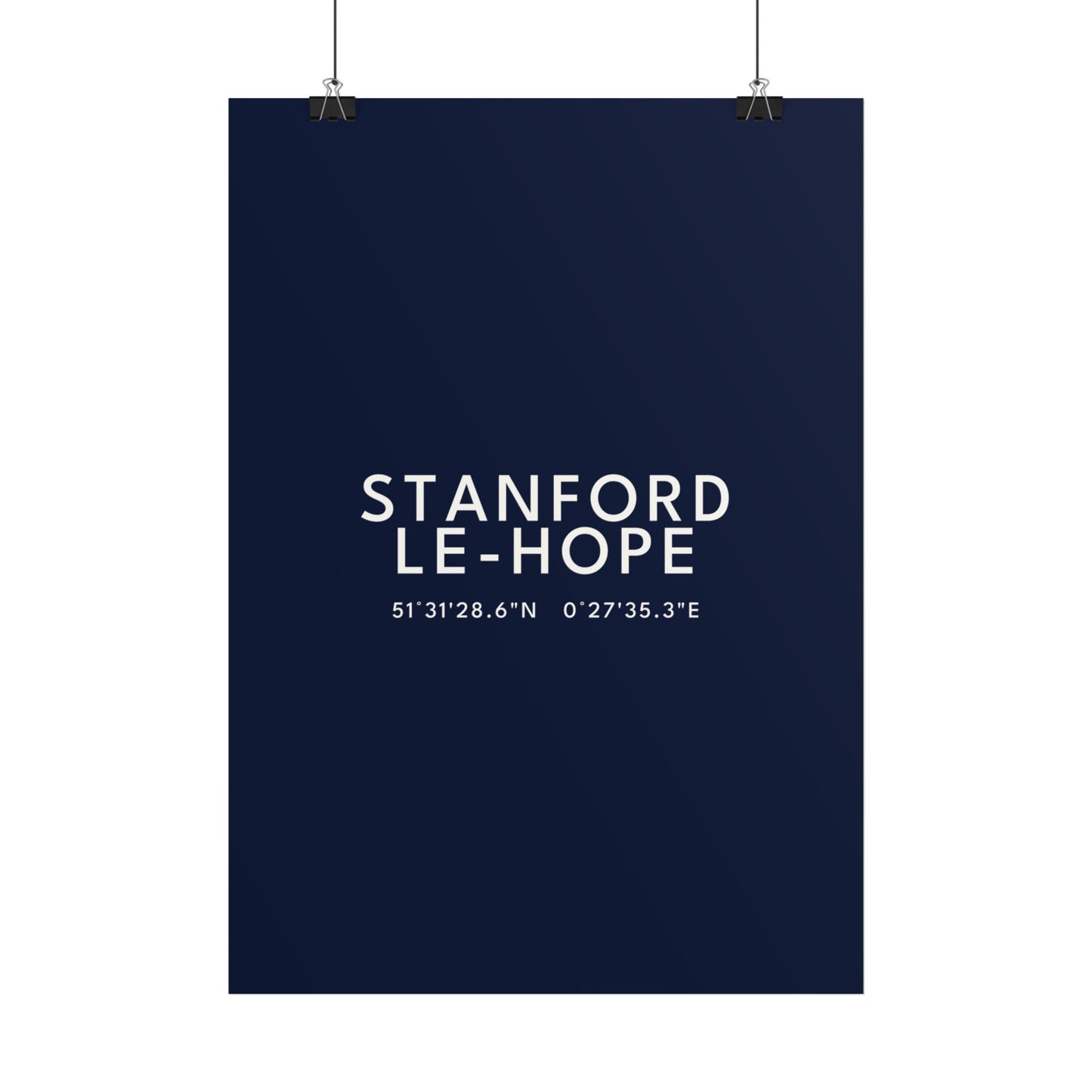 STANFORD-LE-HOPE — Coordinates Print