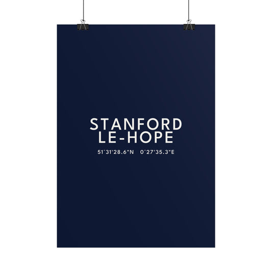 Stanford-le-Hope — Coordinates Print