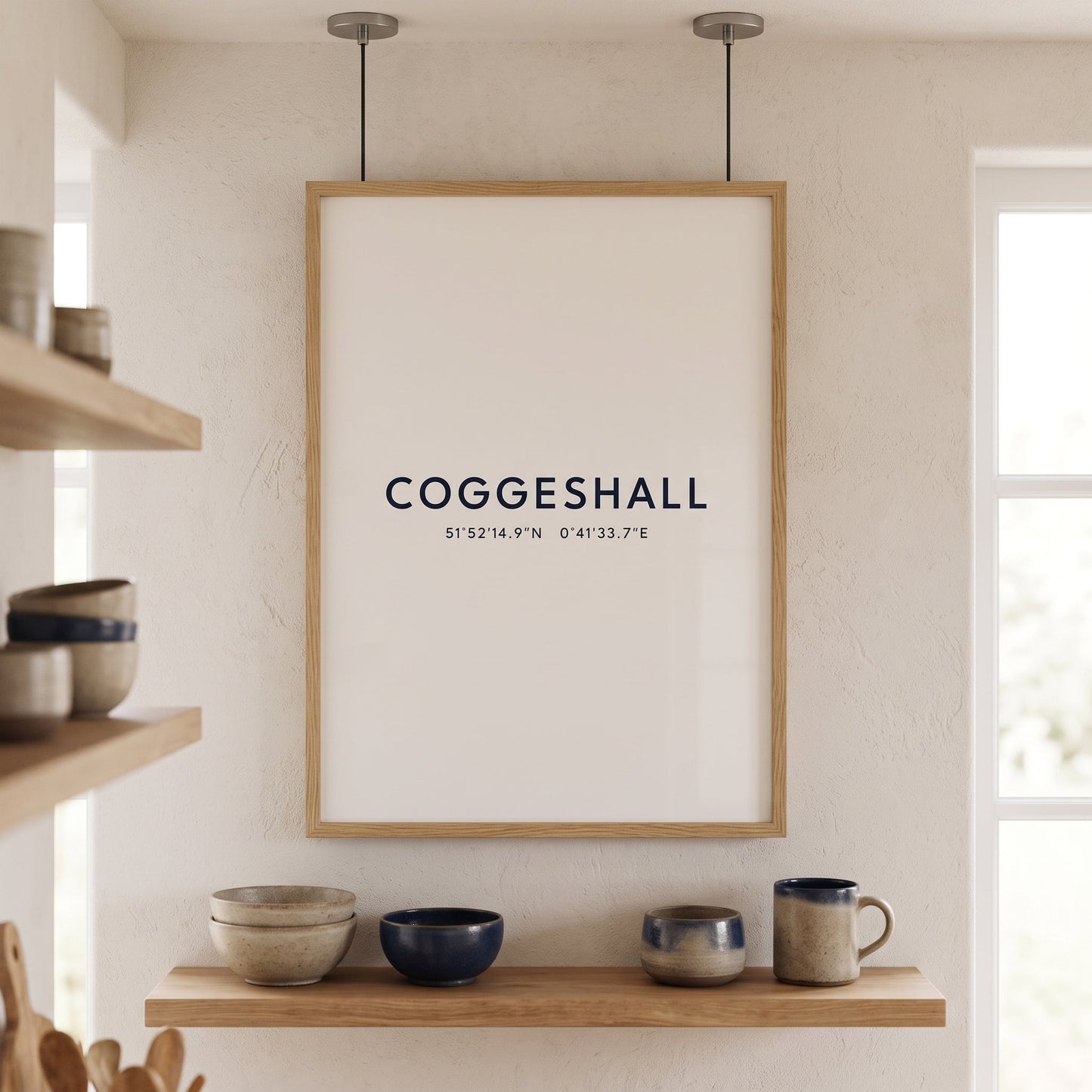 Coggeshall — Coordinates Print (White)