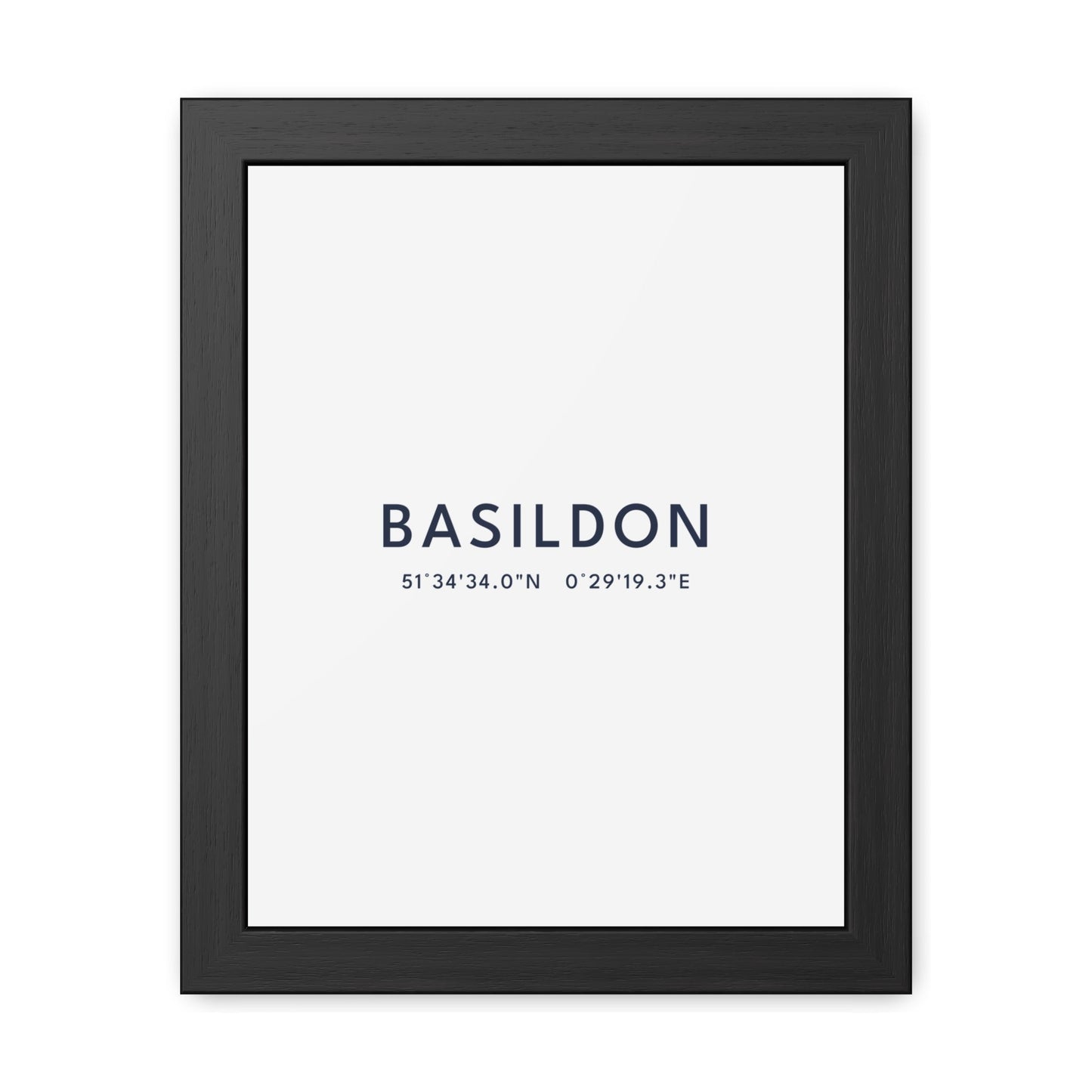 Basildon — Framed Coordinates Print