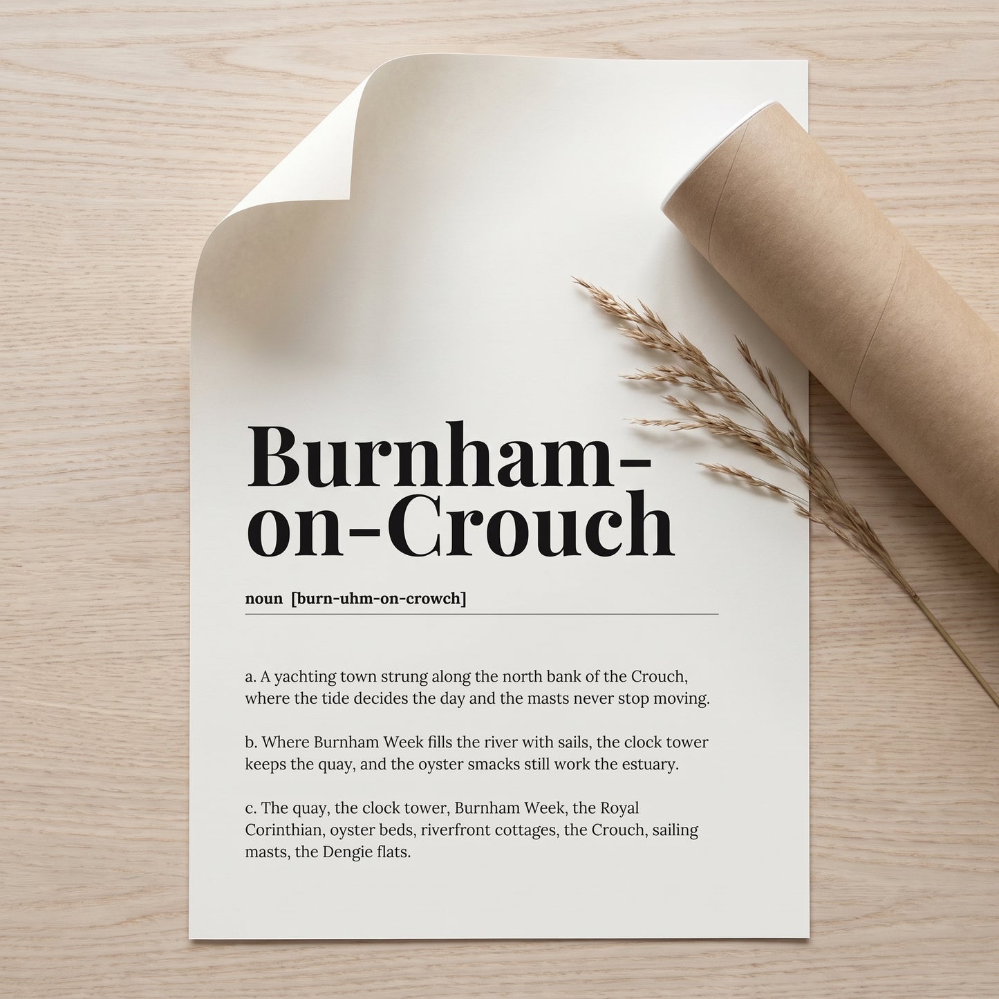 Burnham-on-Crouch — Dictionary Print
