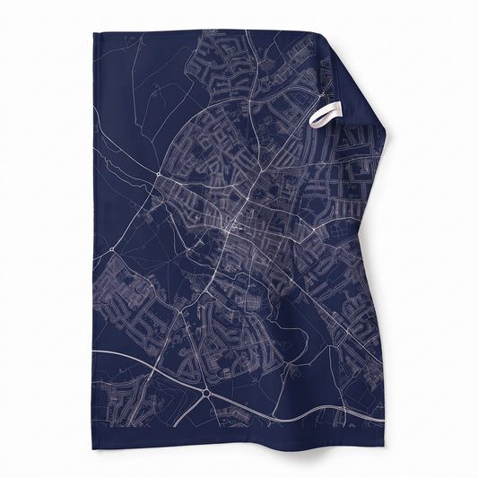 St Albans — Map Tea Towel