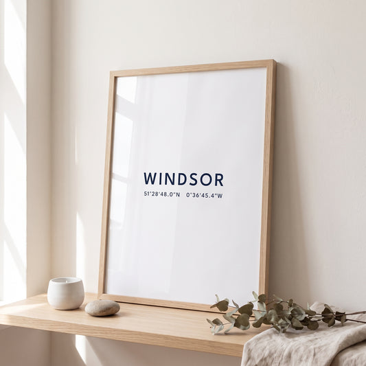 Windsor — Coordinates Print (White)