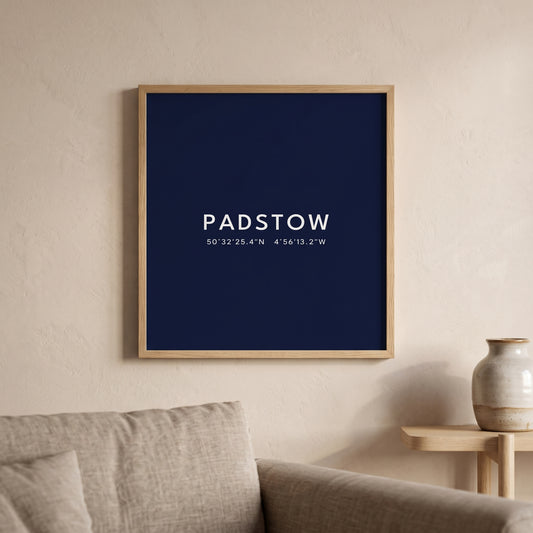 Padstow — Coordinates Print
